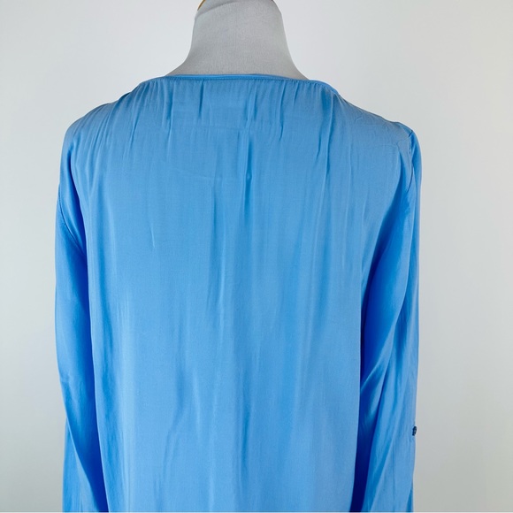 Chico’s Light Blue Sequin Top Chico’s Size 2 US Large - Picture 11 of 14